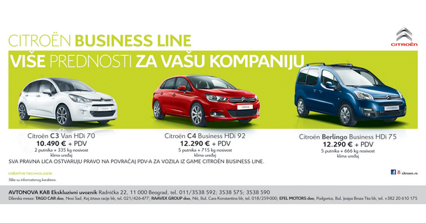 Citroën Business Line specijalna ponuda