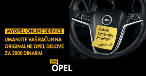 Opel servisna akcija – preko myopel.rs portala do uštede od 2000 dinara