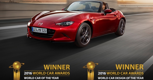 Nova Mazda MX-5 osvojila titulu Svetskog auta 2016. godine i posebnu nagradu za dizajn