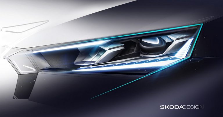 Skice otkrivaju detalje dizajna novih prednjih svetala modela Škoda Scala i Kamiq