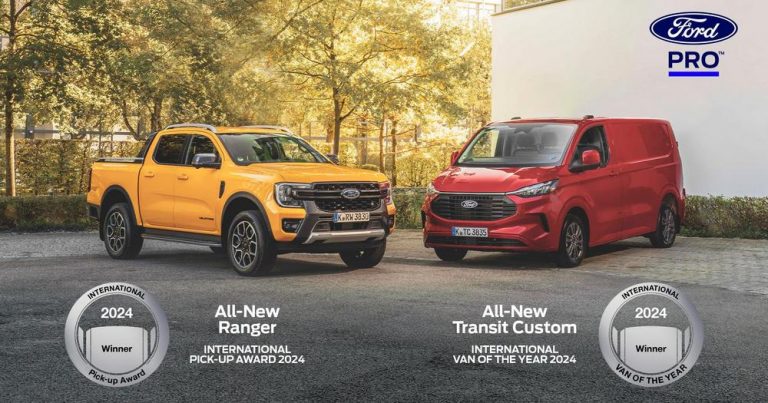 Ford Pro osvojio dvostruku vodeću poziciju na evropskom tržištu međunarodnih nagrada za Van i Pick-up godine